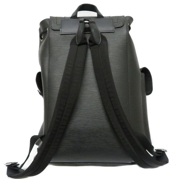 Louis Vuitton Christopher PM Backpack Rucksack Epi Leather LV Circle Noir Black - Picture 3 of 9